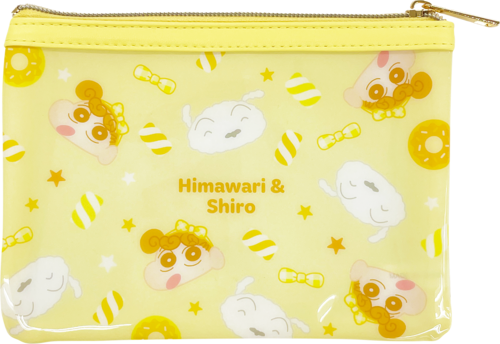 クレヨンしんちゃん フラットポーチ ゆめかわフレンズ シロ＆ひまわり